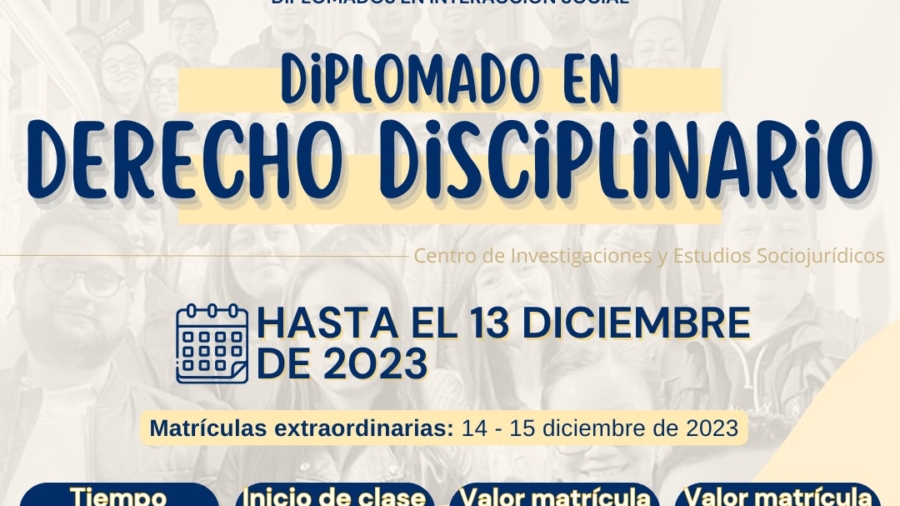 diplomado derecho diciplinario