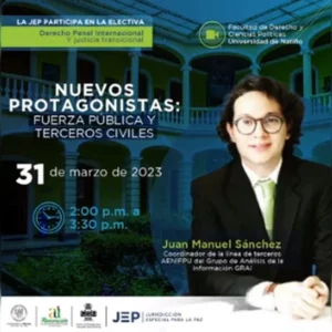 Nuevos protagonistas: fuerzas públicas y terceros civiles